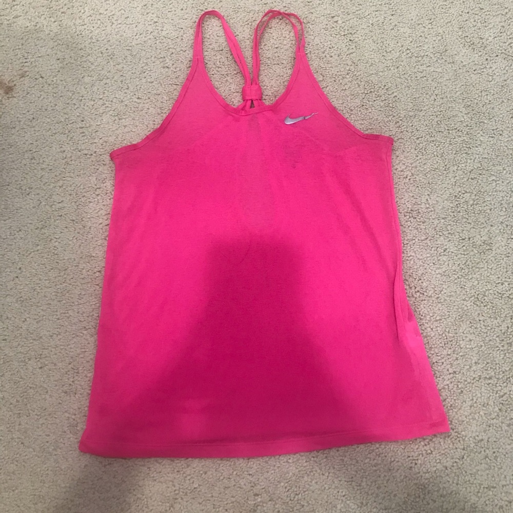 Pink women’s Nike activewear tank top